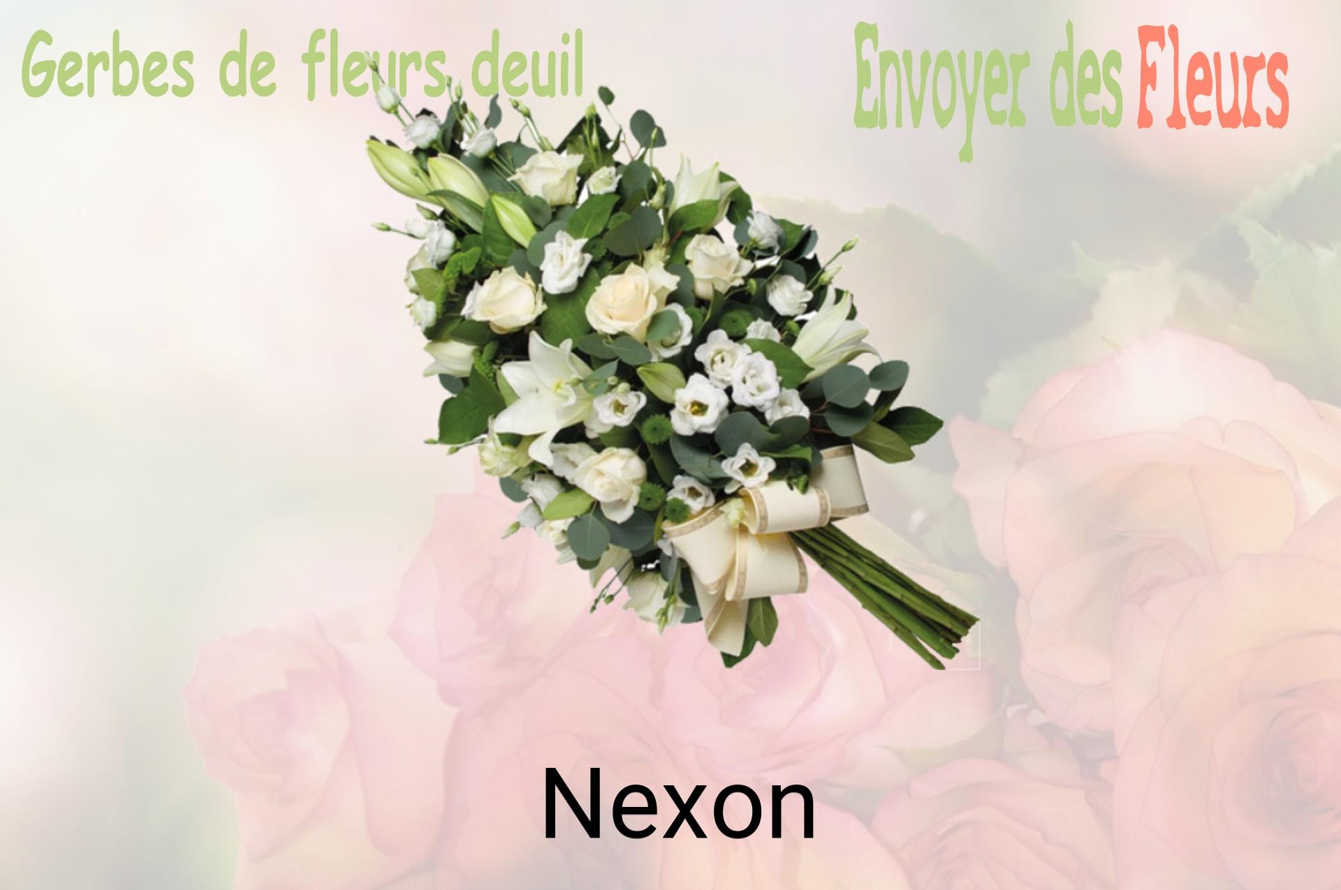 Gerbe de fleurs de deuil livrée à Nexon